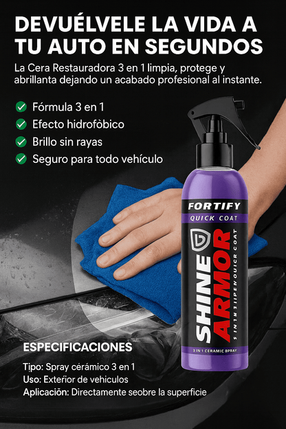 ShineMaster Pro Cera – Lava, protege y brilla ¡sin una gota de agua!